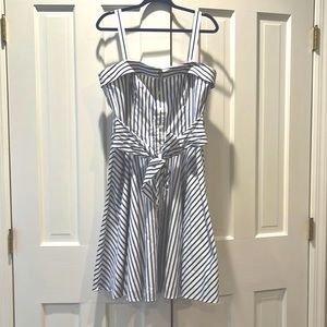Authentic POLO Ralph Lauren blue and white stripe dress.